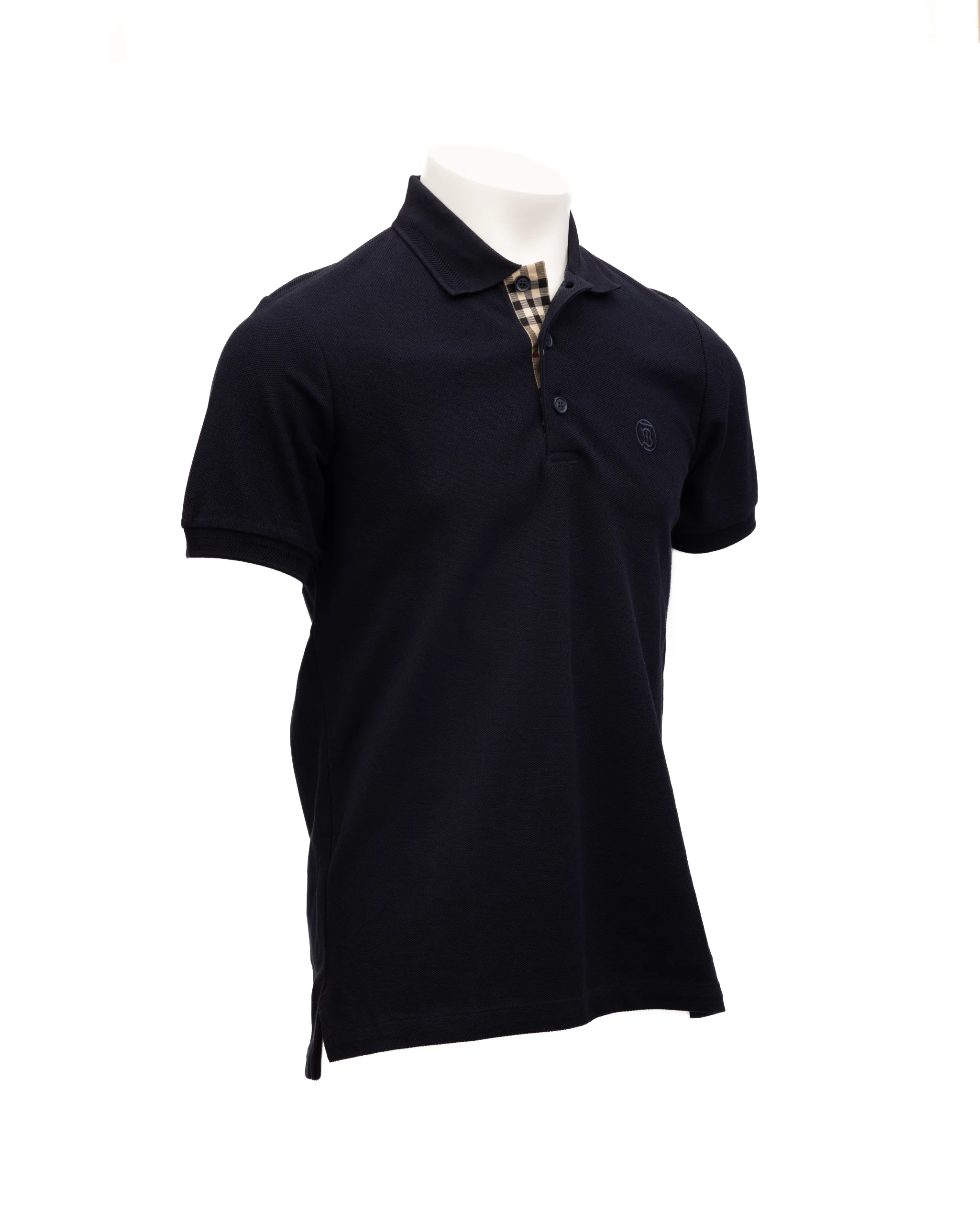 Coal Blue Cotton Polo Shirt - Image 2