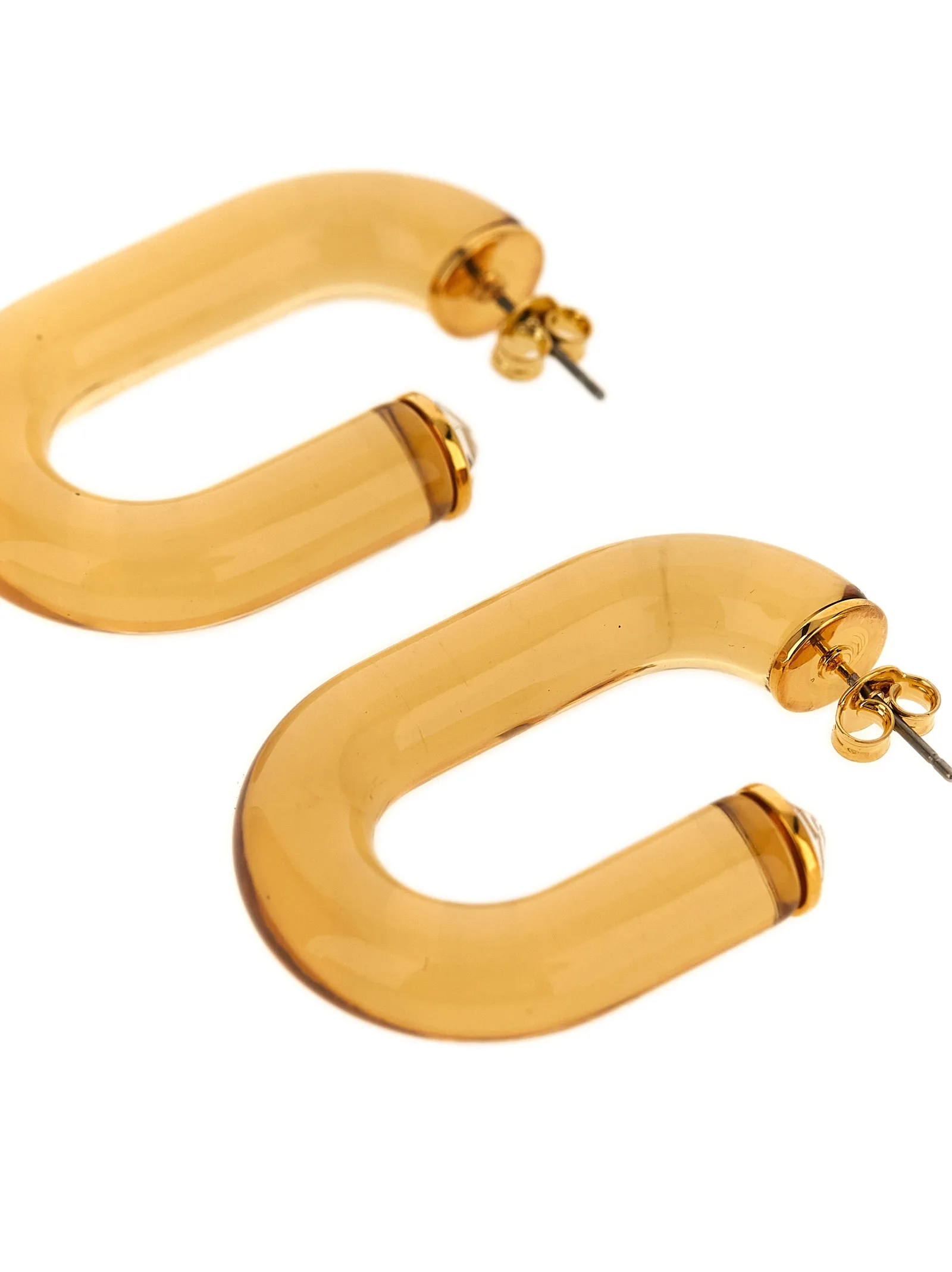 Gold Brass Earrings - Image 2