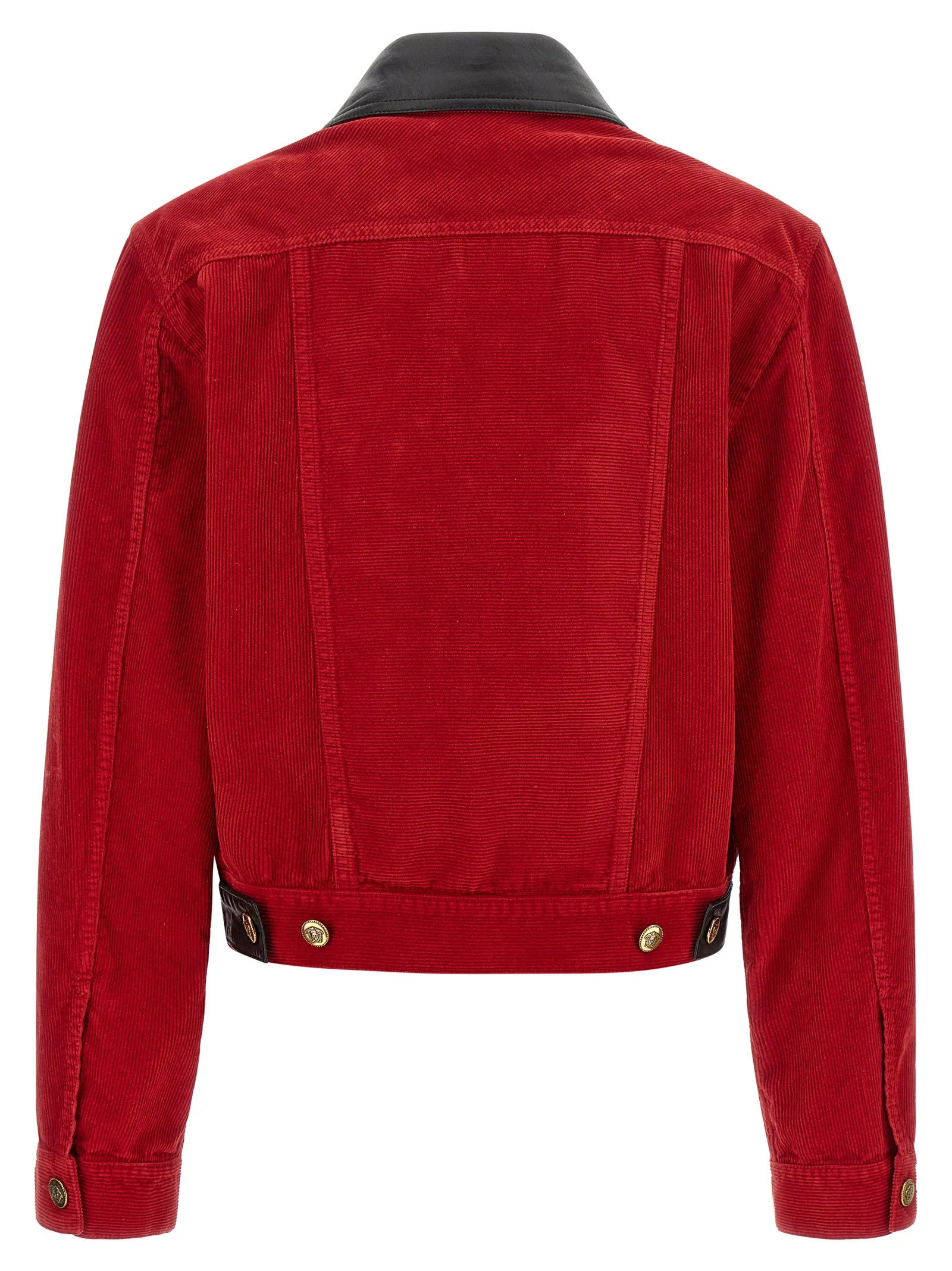 Red Cotton Full - Length Jacket - Image 2