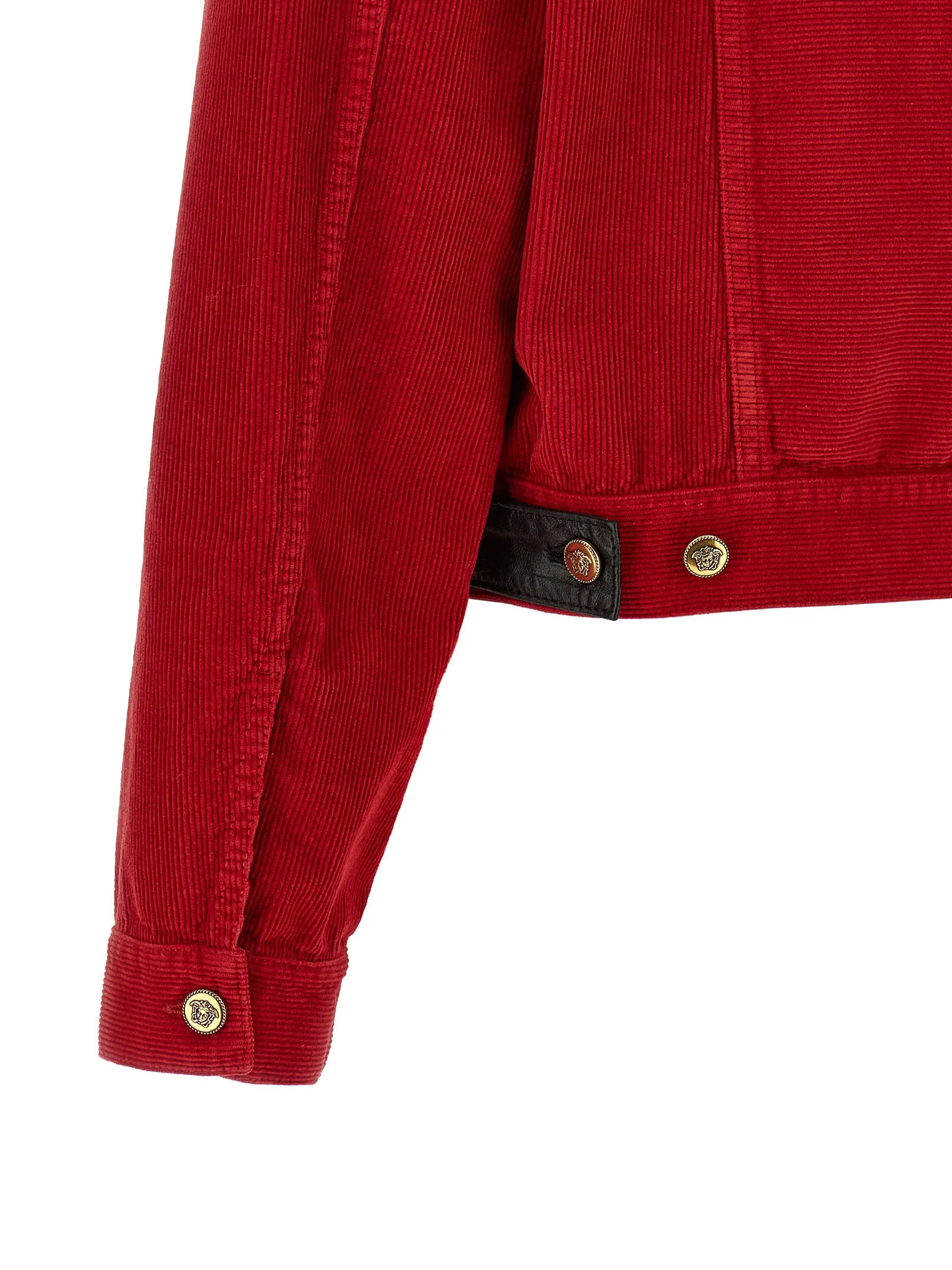 Red Cotton Full - Length Jacket - Image 4