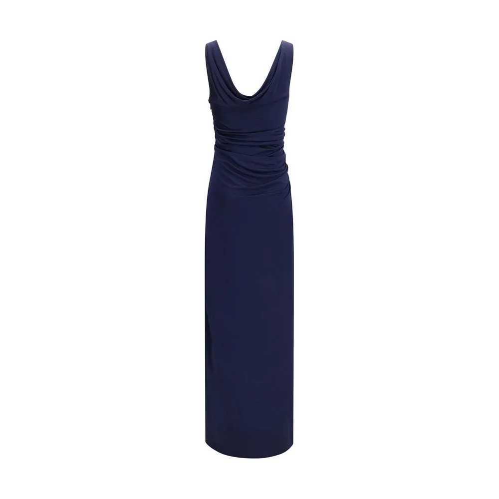 Blue Viscose Casual Dress - Image 2