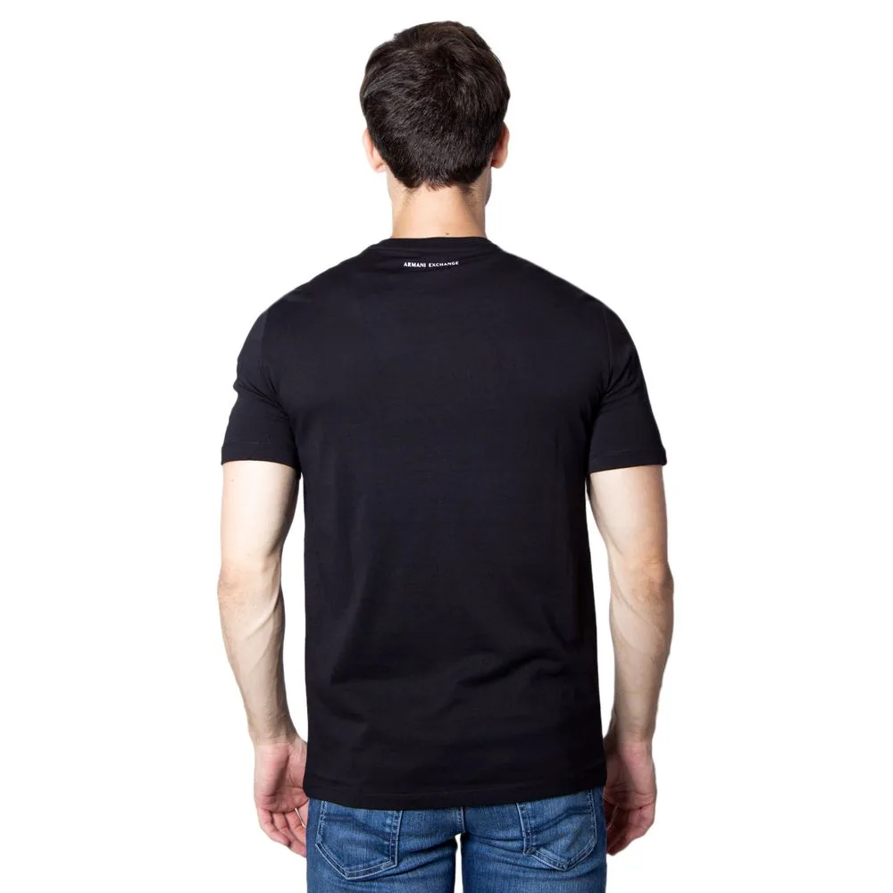 Black Cotton T-Shirt - Image 2