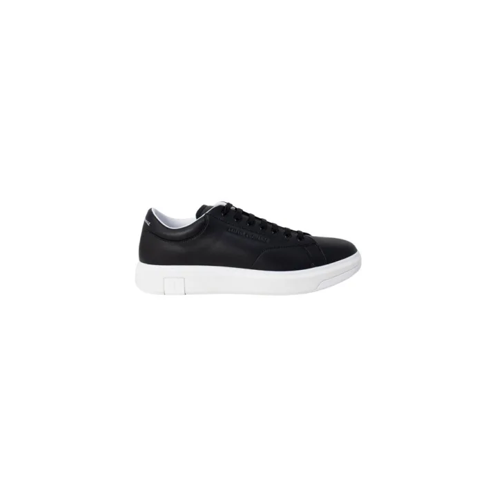 Black Leather Low Top Sneakers