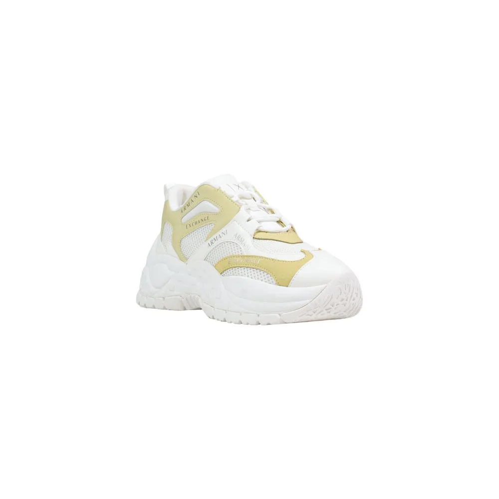 White Polyester Chunky Sneakers - Image 2