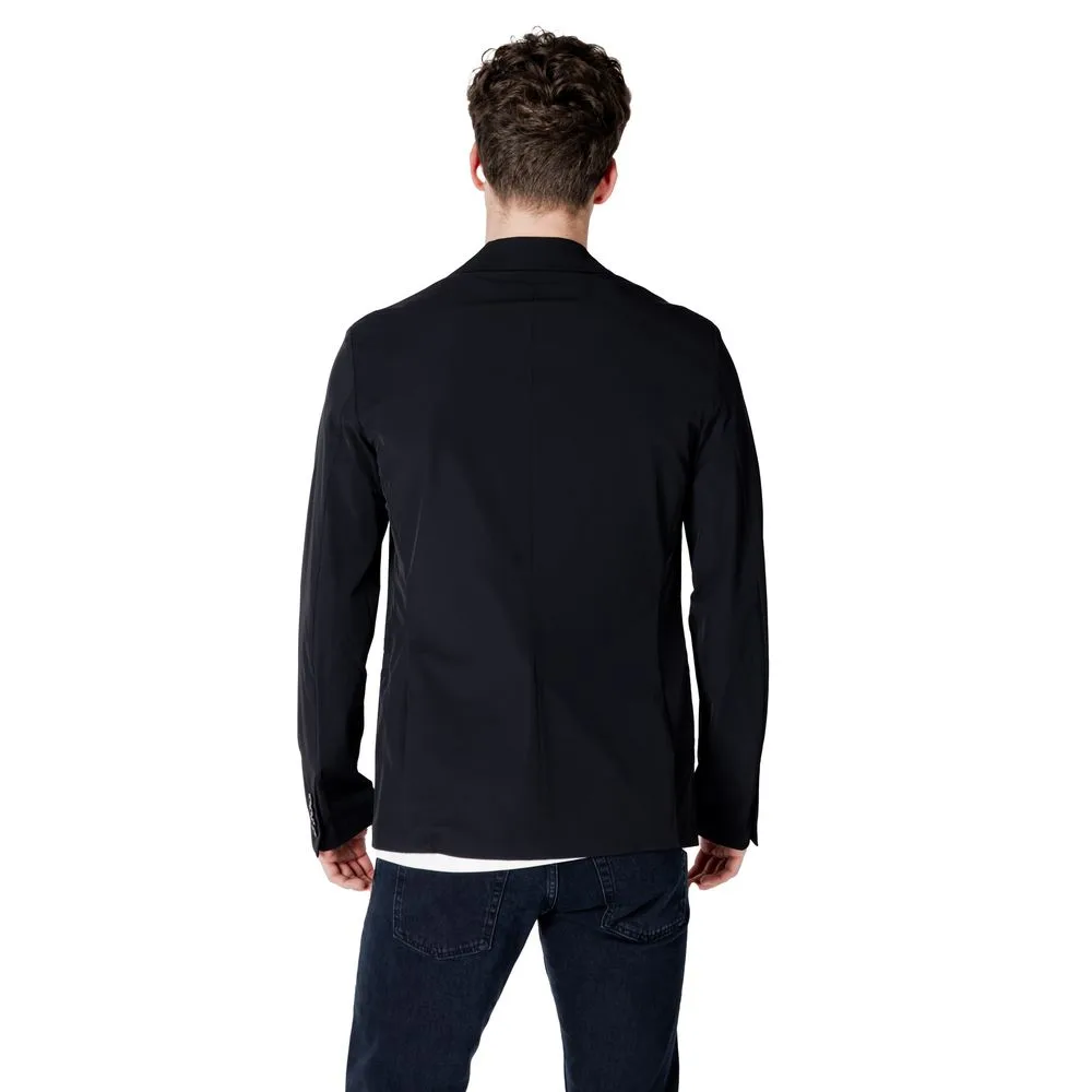 Black Cotton Blazer - Image 2