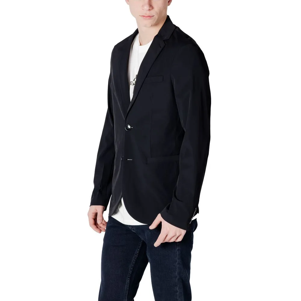 Black Cotton Blazer - Image 4