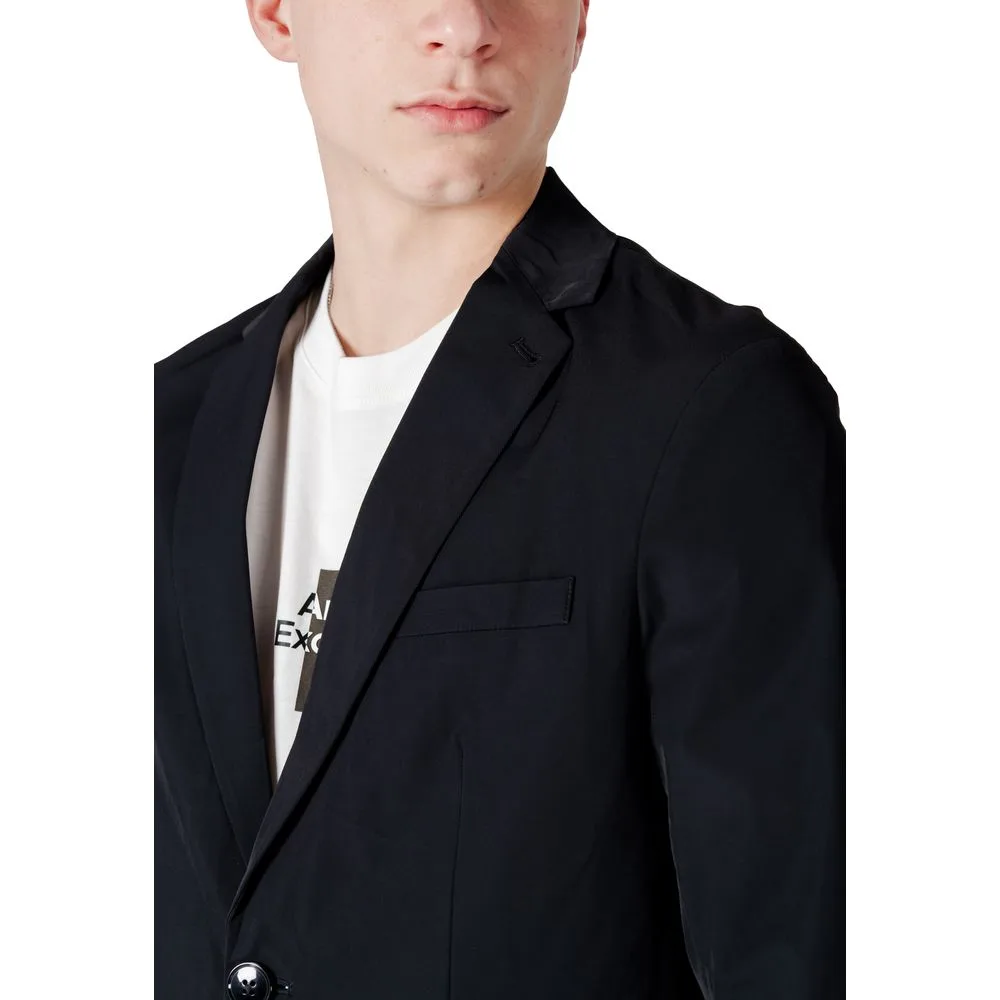 Black Cotton Blazer - Image 5