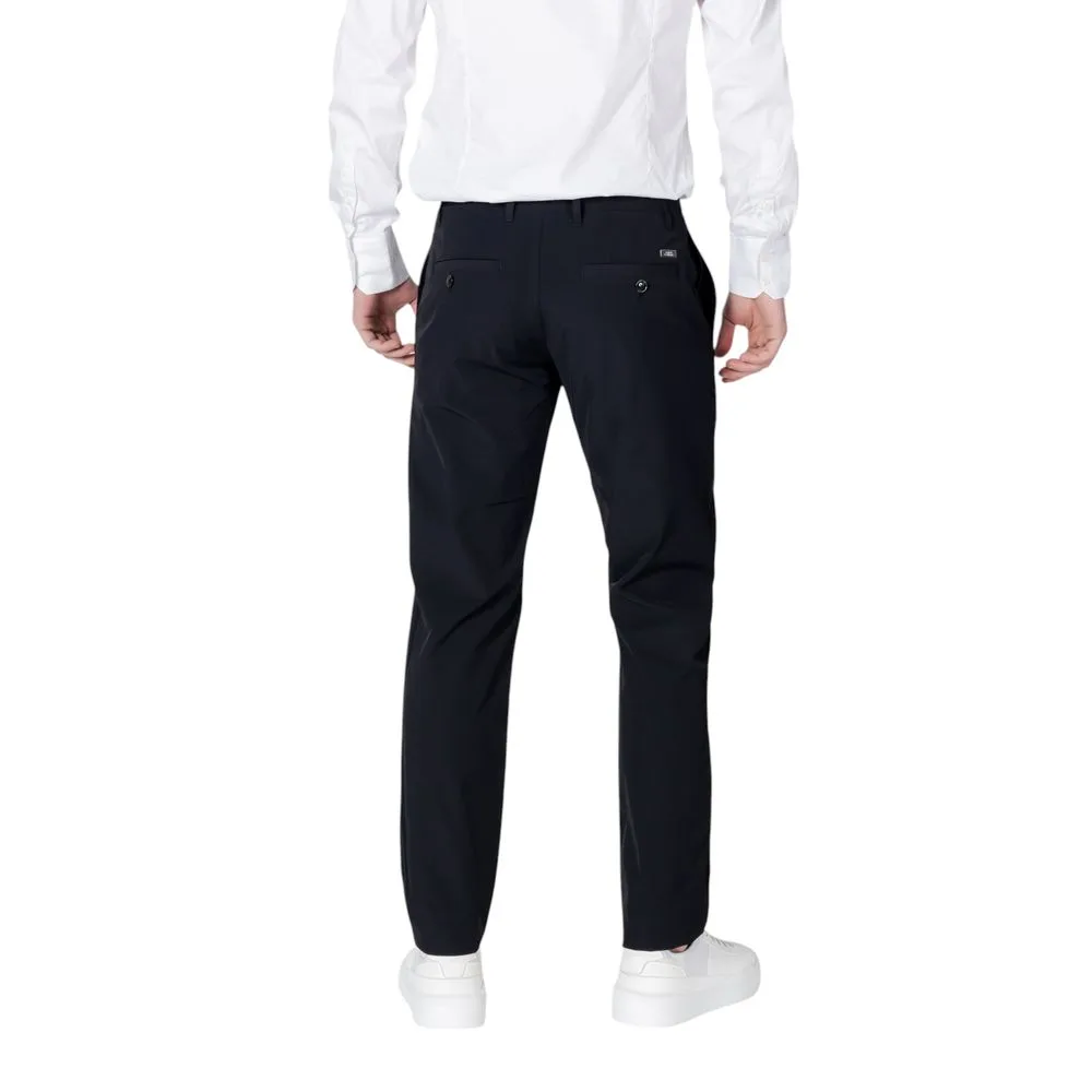 Black Cotton Casual Pants - Image 4