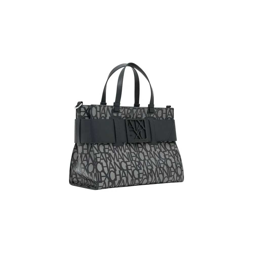 Black Cotton Handbag - Image 2
