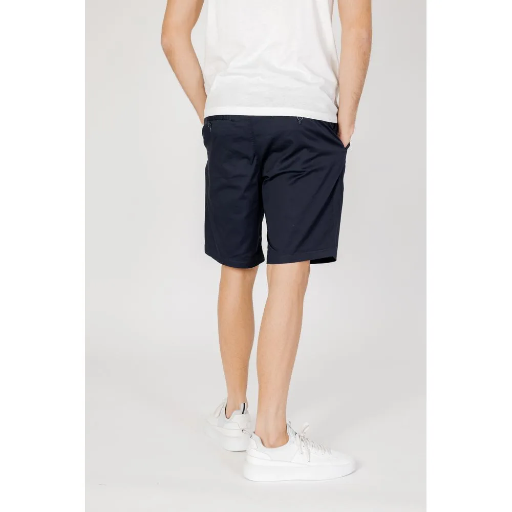 Blue Cotton Bermuda Shorts - Image 3