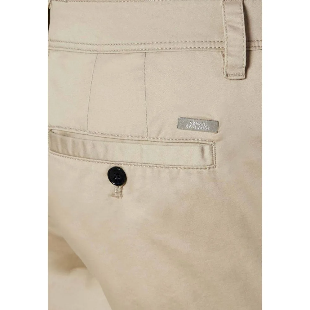 Beige Cotton Bermuda Shorts - Image 2