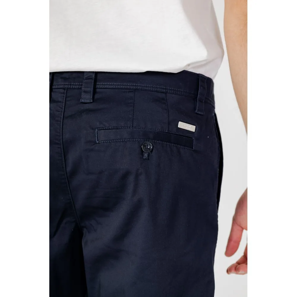 Blue Cotton Bermuda Shorts - Image 4