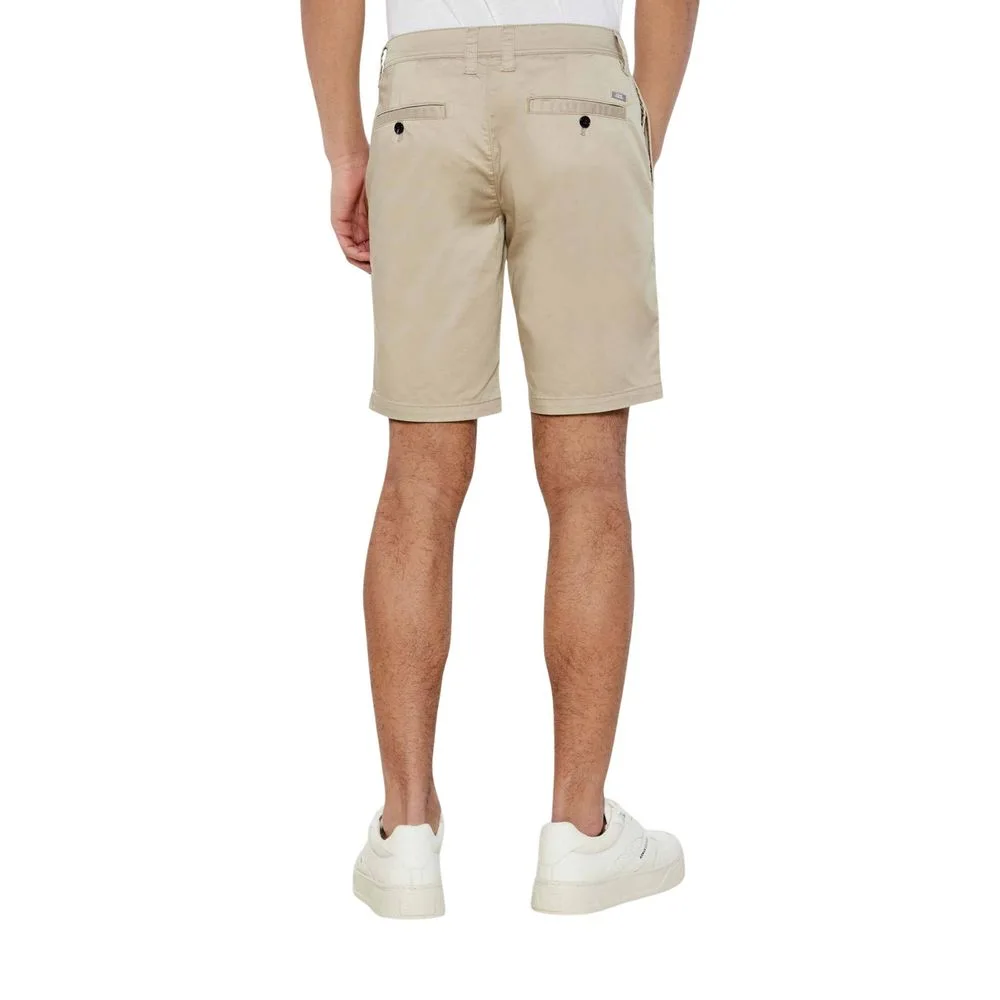 Beige Cotton Bermuda Shorts - Image 3