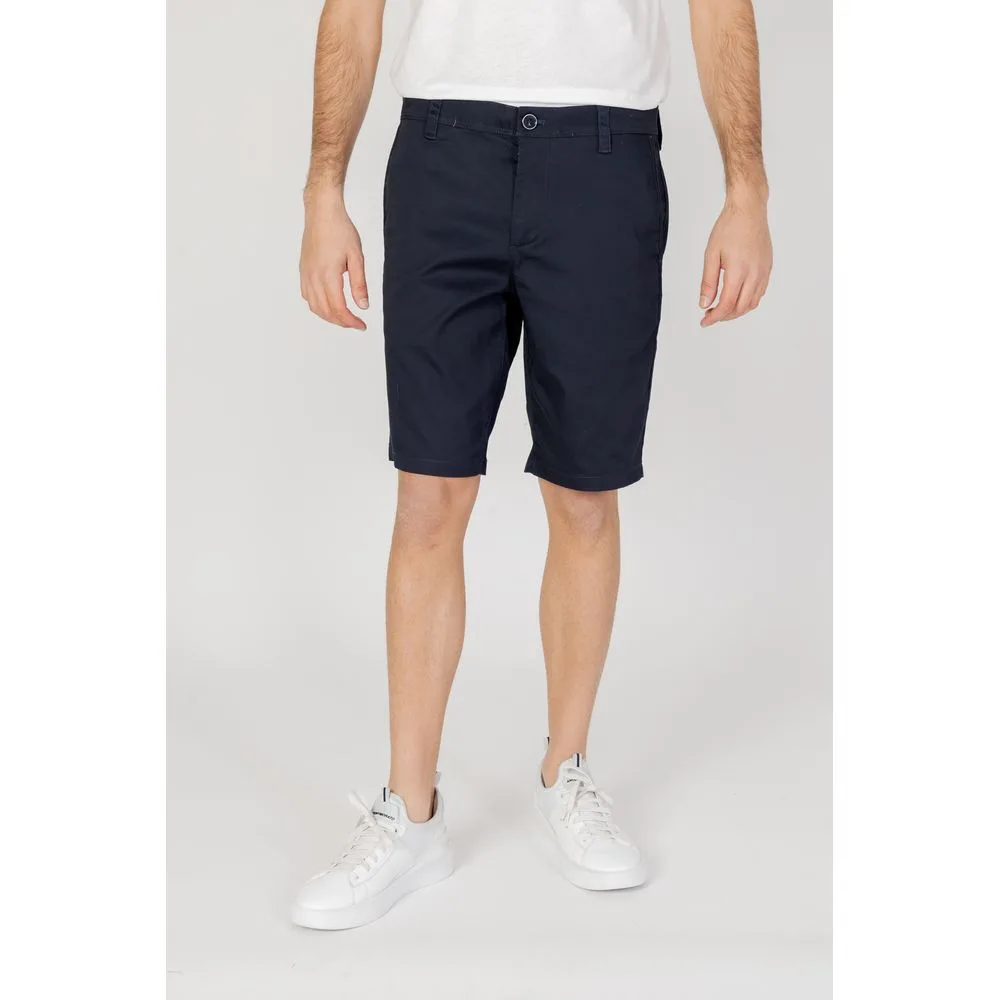 Blue Cotton Bermuda Shorts - Image 5