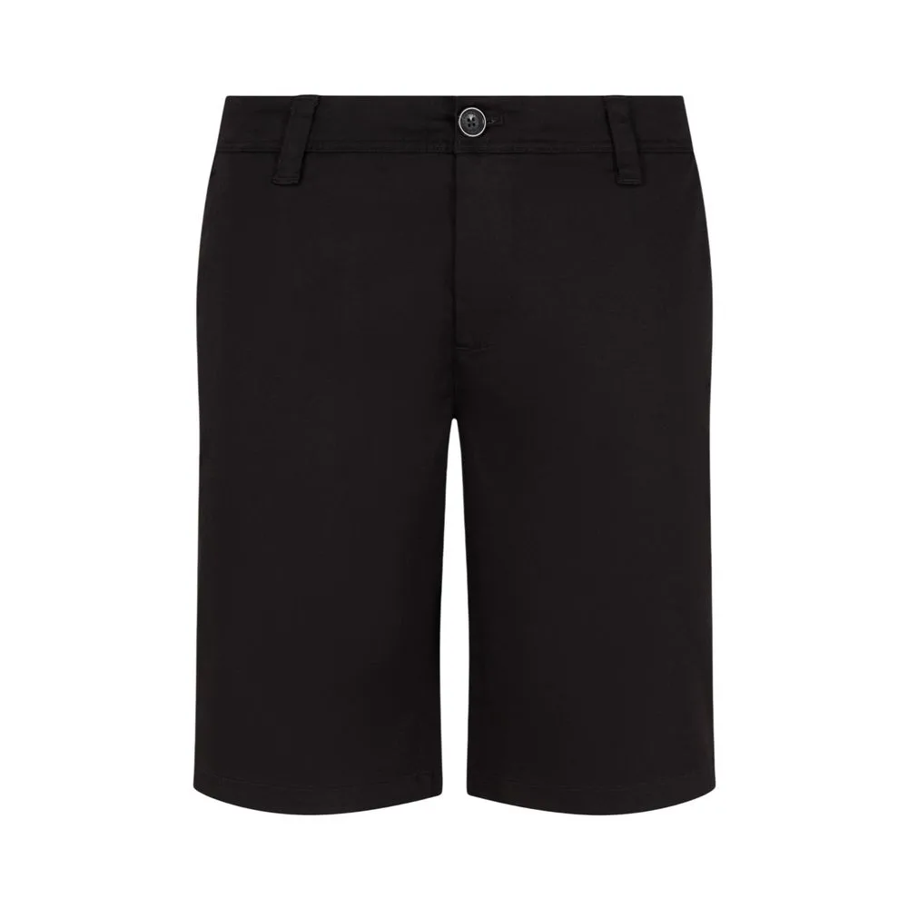 Black Cotton Bermuda Shorts - Image 5