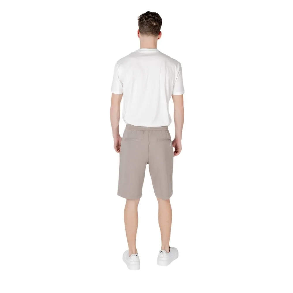 Brown Cotton Bermuda Shorts - Image 2