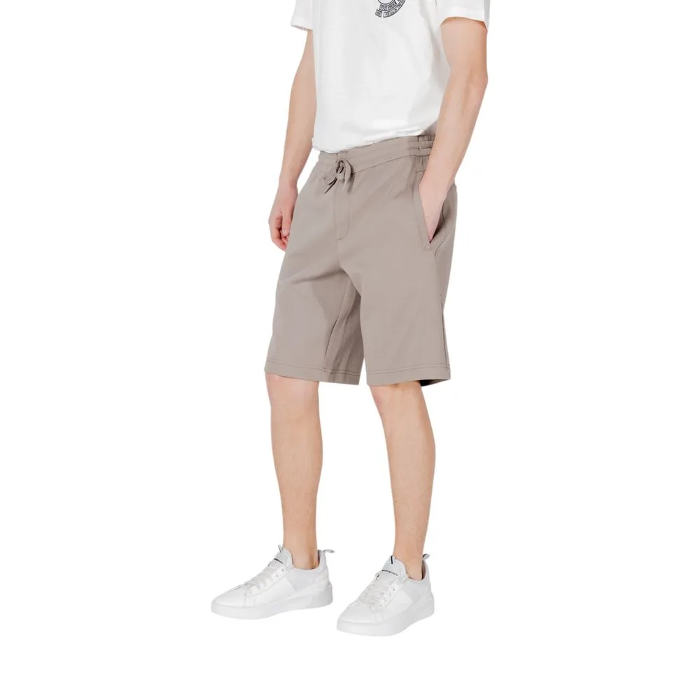 Brown Cotton Bermuda Shorts - Image 3