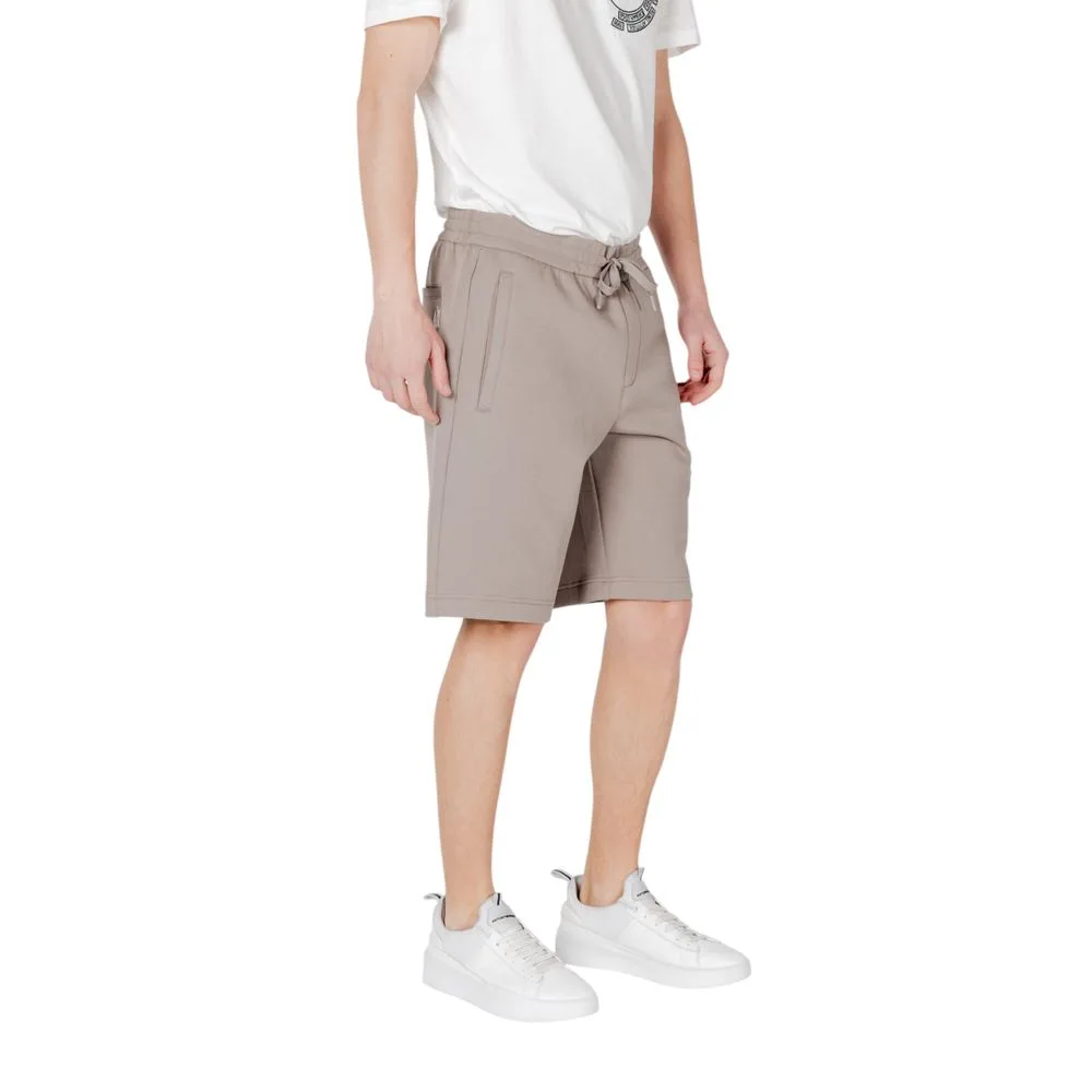 Brown Cotton Bermuda Shorts - Image 4