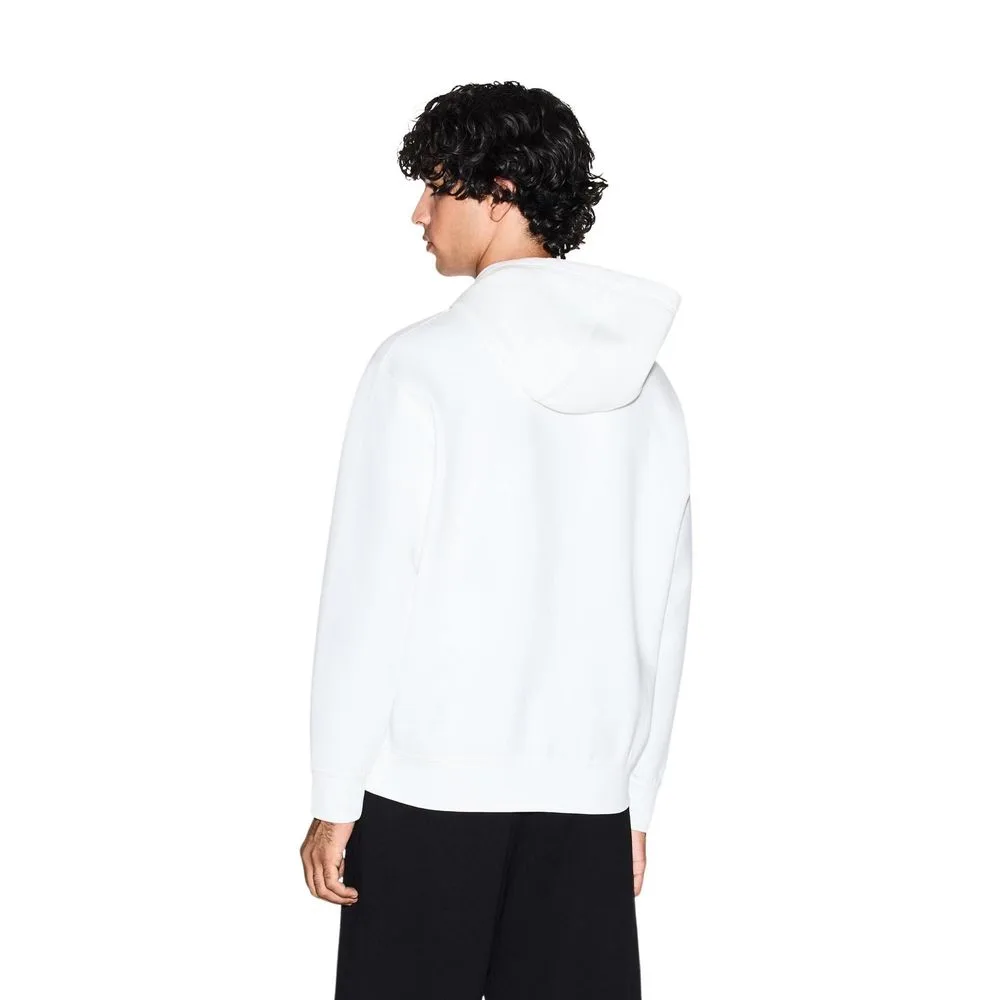 White Cotton Hoodie - Image 3
