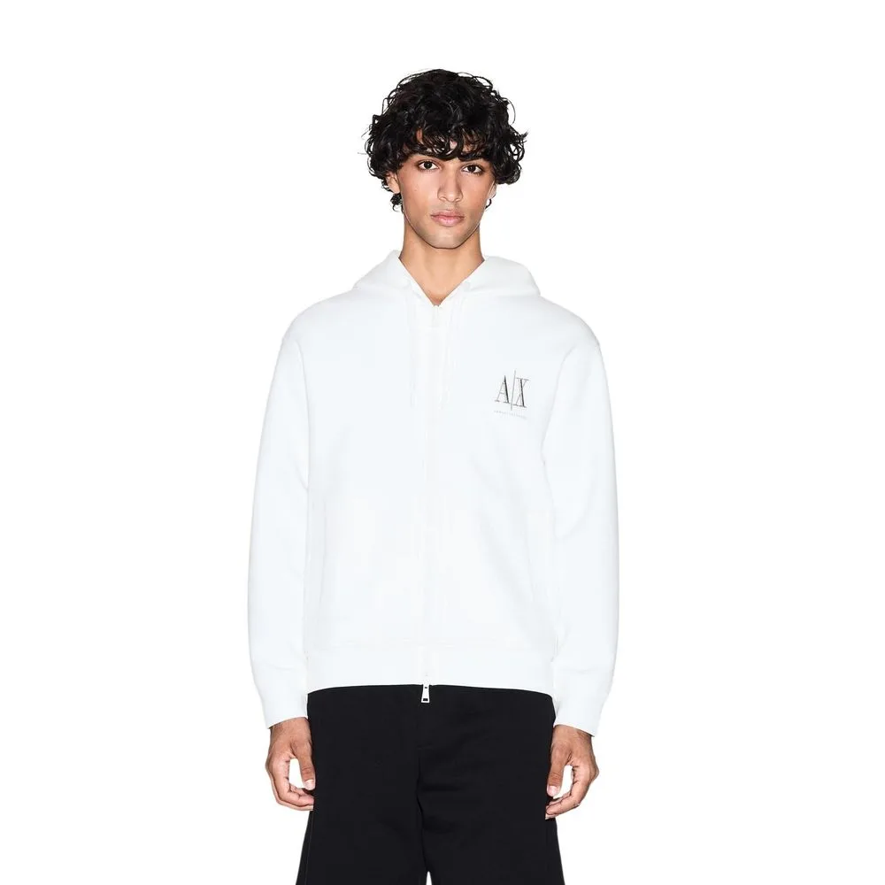 White Cotton Hoodie - Image 4