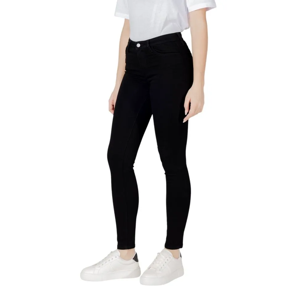 Black Cotton Skinny Jeans - Image 2
