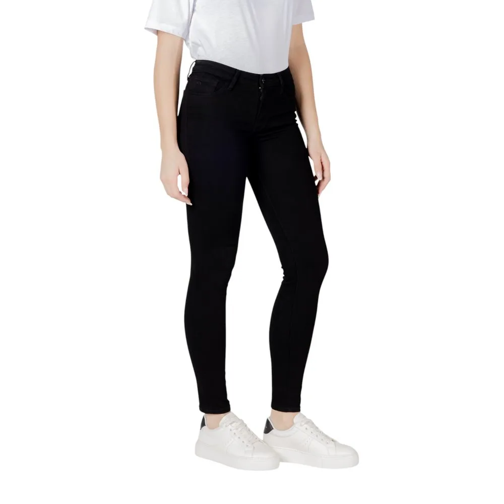 Black Cotton Skinny Jeans - Image 3