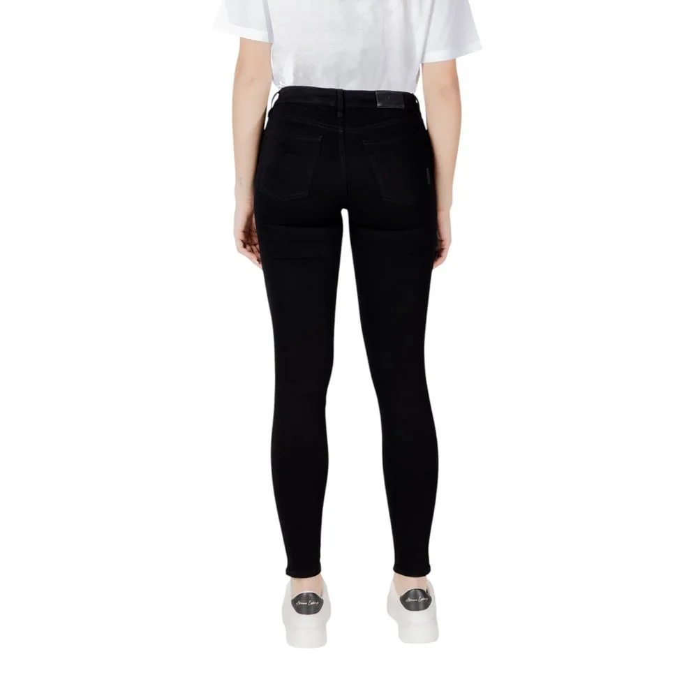 Black Cotton Skinny Jeans - Image 4