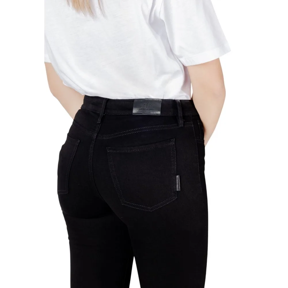 Black Cotton Skinny Jeans - Image 5
