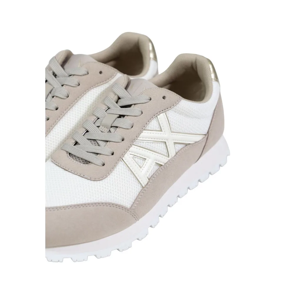 Beige Polyester Athletic Sneakers - Image 3