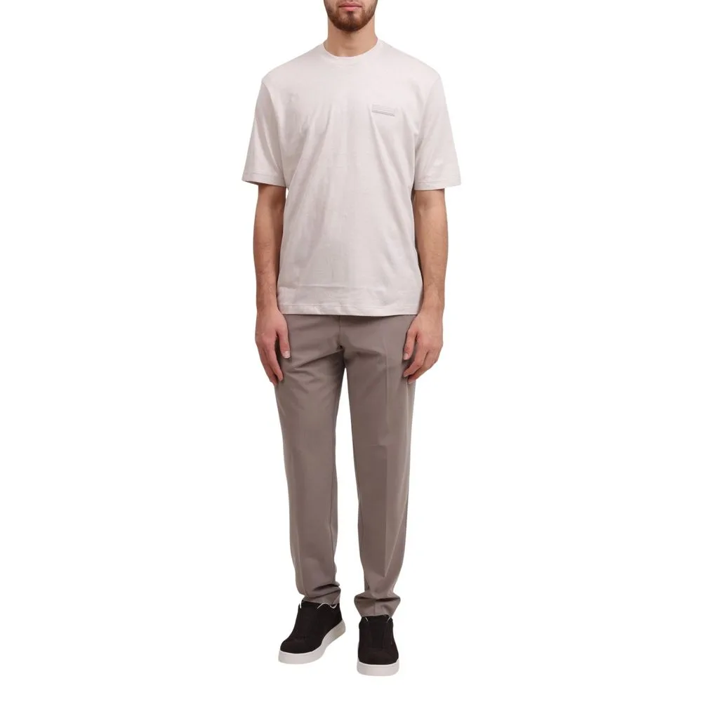 Beige Lyocell Casual Pants - Image 2