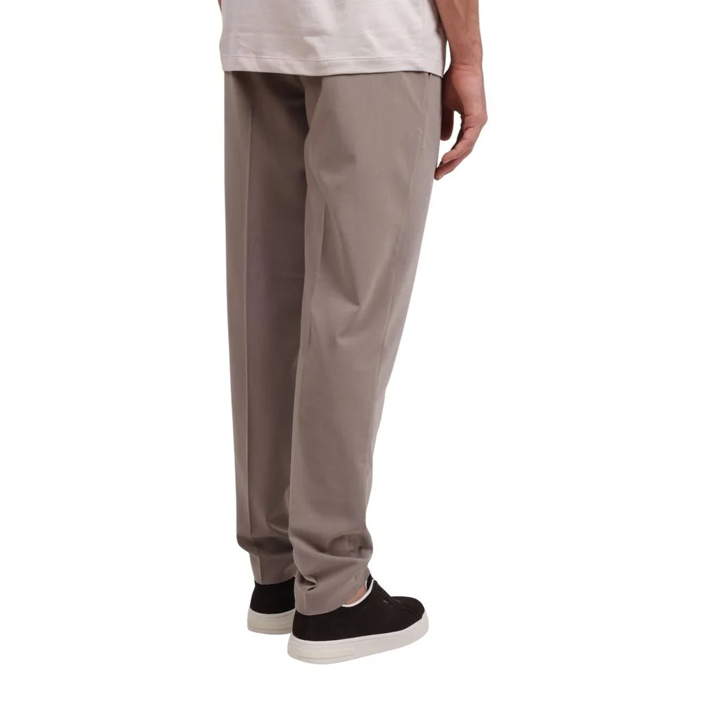 Beige Lyocell Casual Pants - Image 4