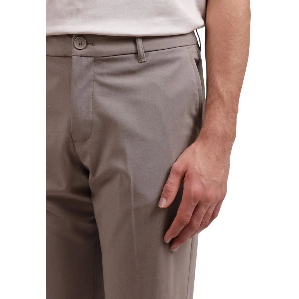 Beige Lyocell Casual Pants - Image 5