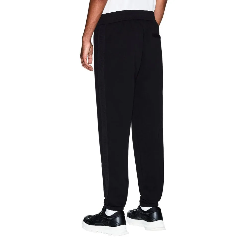 Black Cotton Joggers (Workout Pants) - Image 2