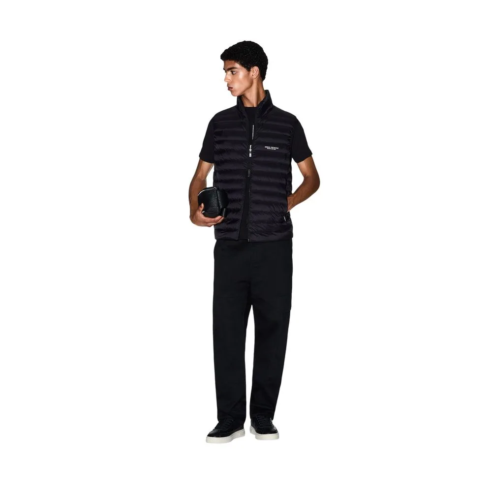 Black Polyamide Sleeveless Jacket - Image 2