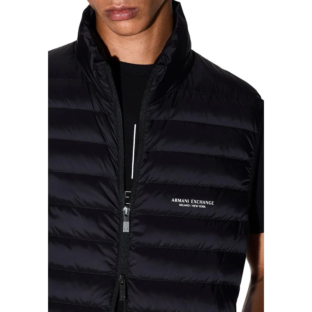 Black Polyamide Sleeveless Jacket - Image 5