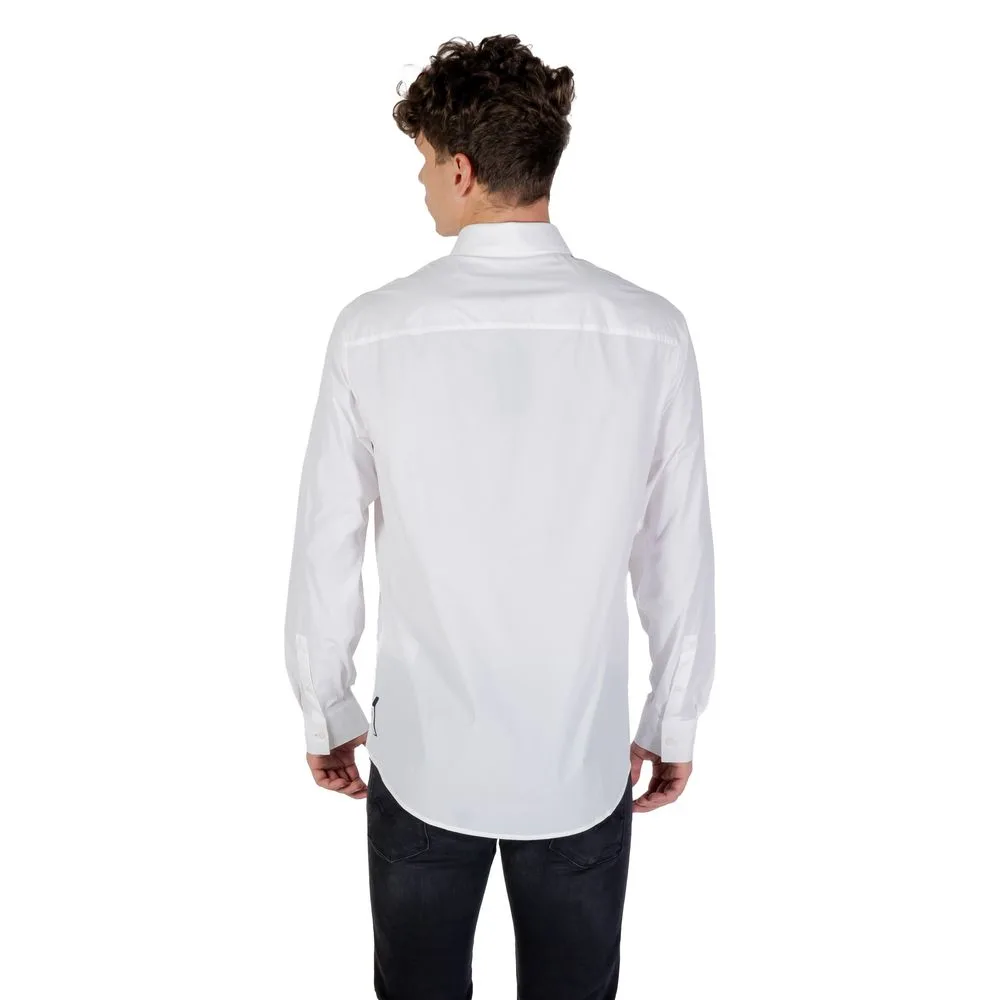 Cream Elastane Dress Shirt - Image 2