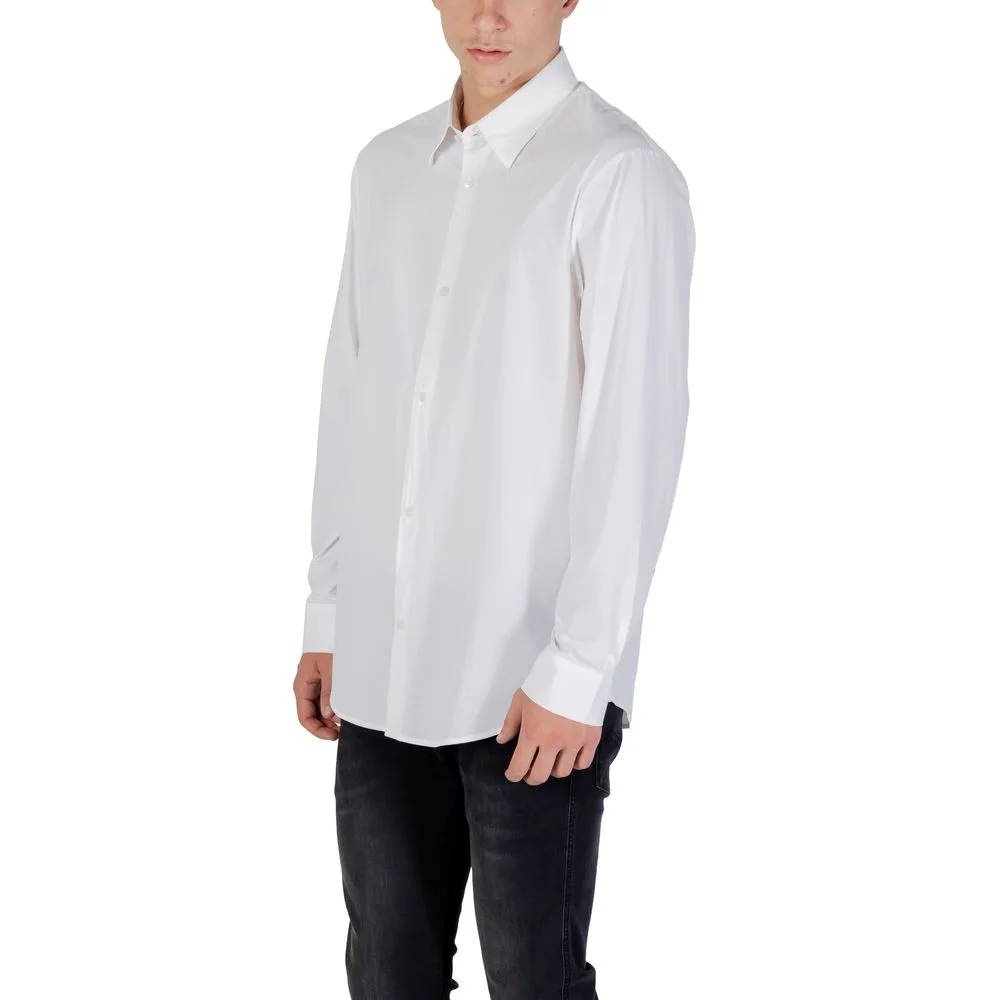 Cream Elastane Dress Shirt - Image 4