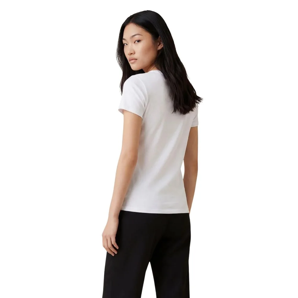 White Cotton T - Shirt - Image 3