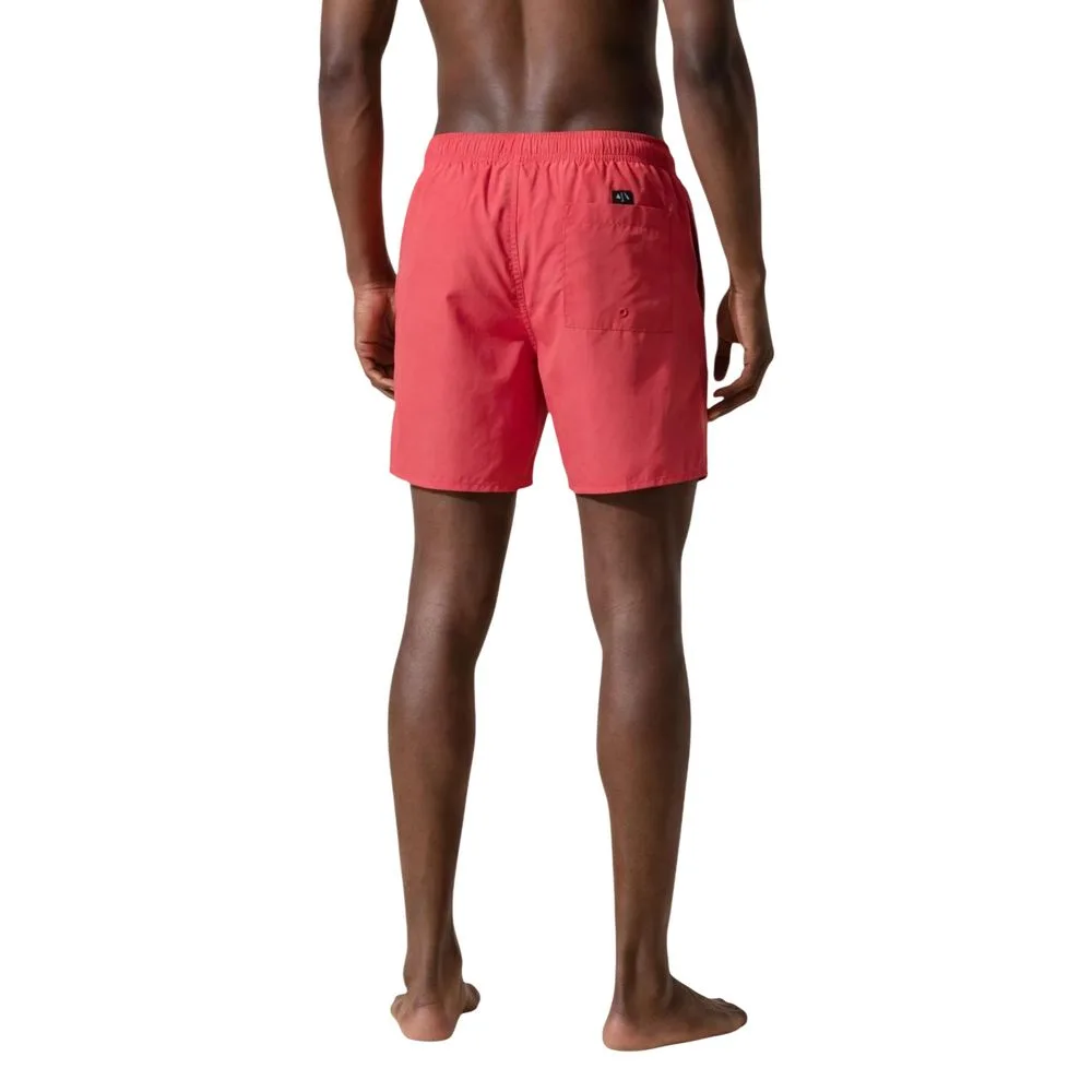 Orange Polyester Swim Shorts - Image 2