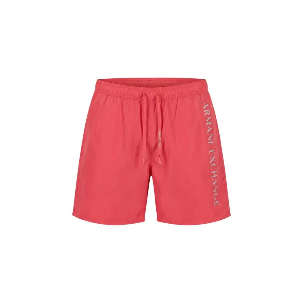 Orange Polyester Swim Shorts - Image 3
