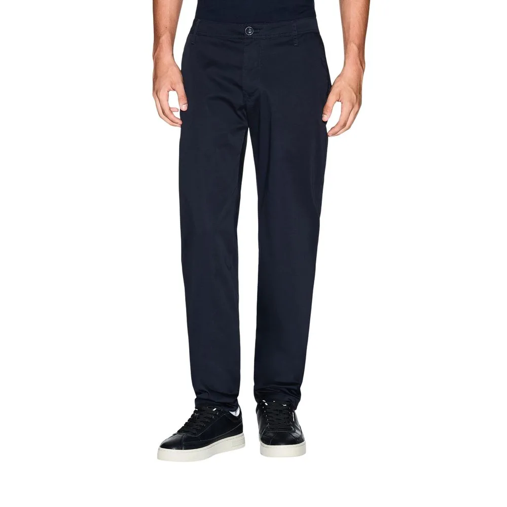 Blue Cotton Skinny Pants - Image 2