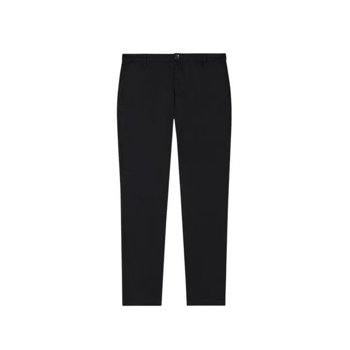Black Cotton Skinny Pants