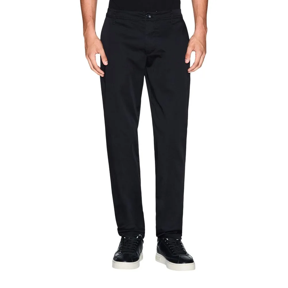 Black Cotton Skinny Pants - Image 2
