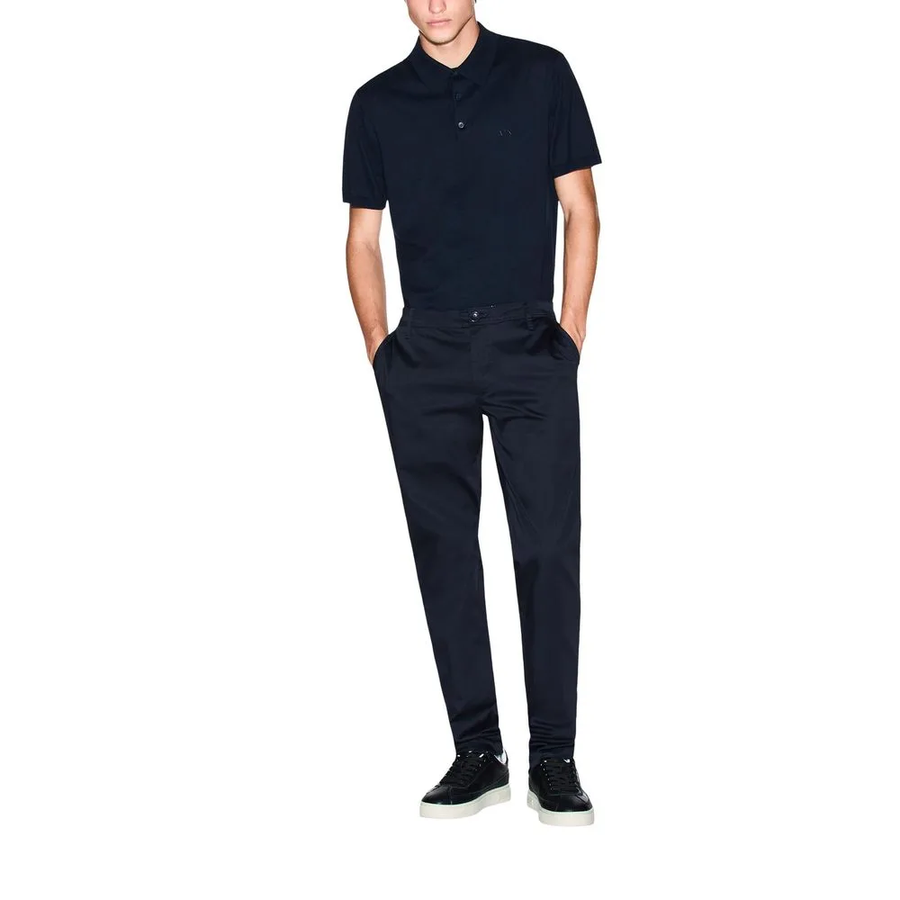 Blue Cotton Skinny Pants - Image 5