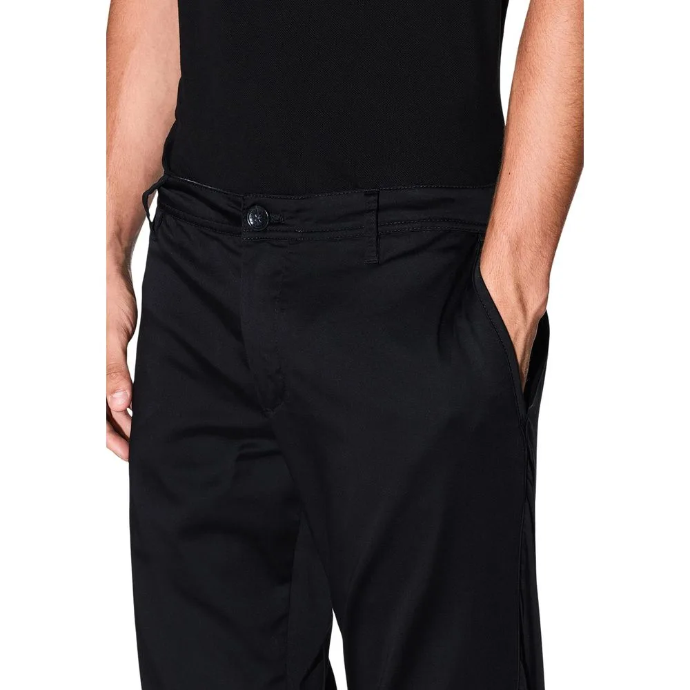 Black Cotton Skinny Pants - Image 4
