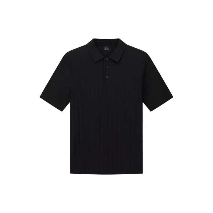 Black Cotton Polo Shirt
