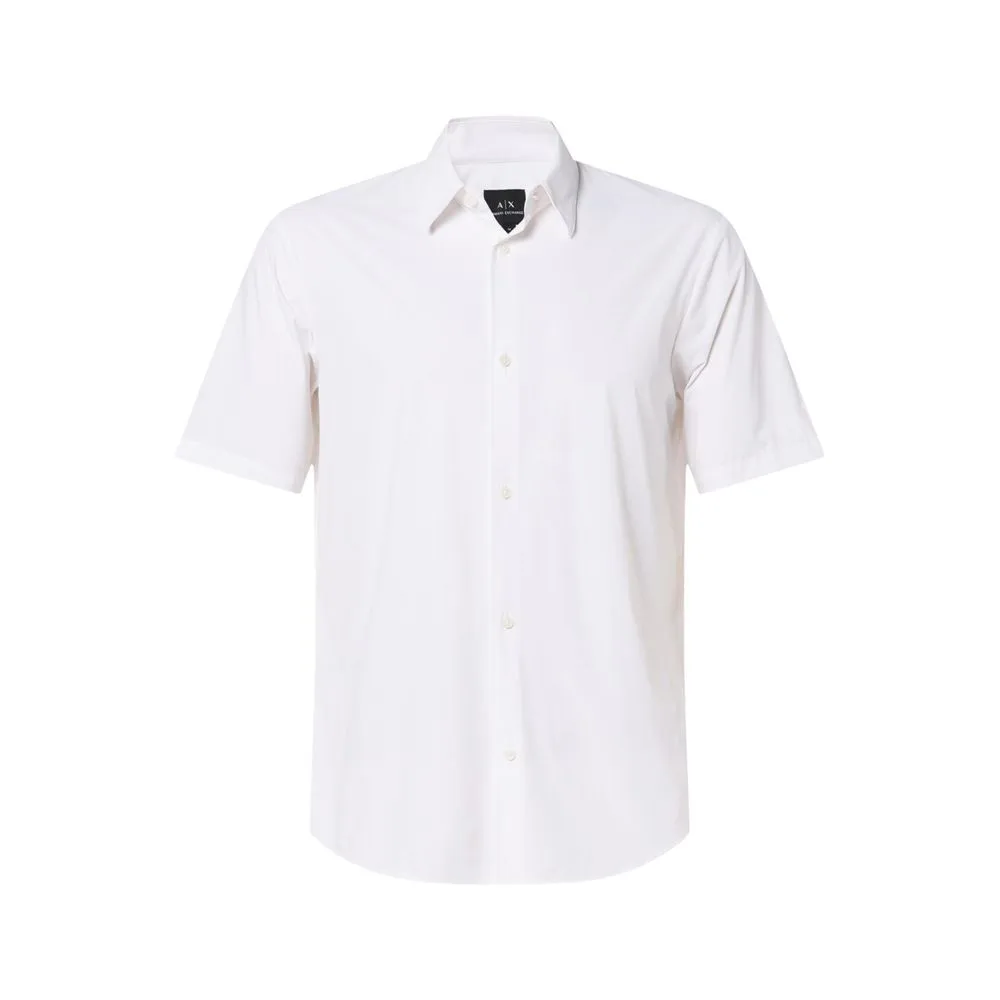 White Polyamide Shortsleeve Shirt - Image 3