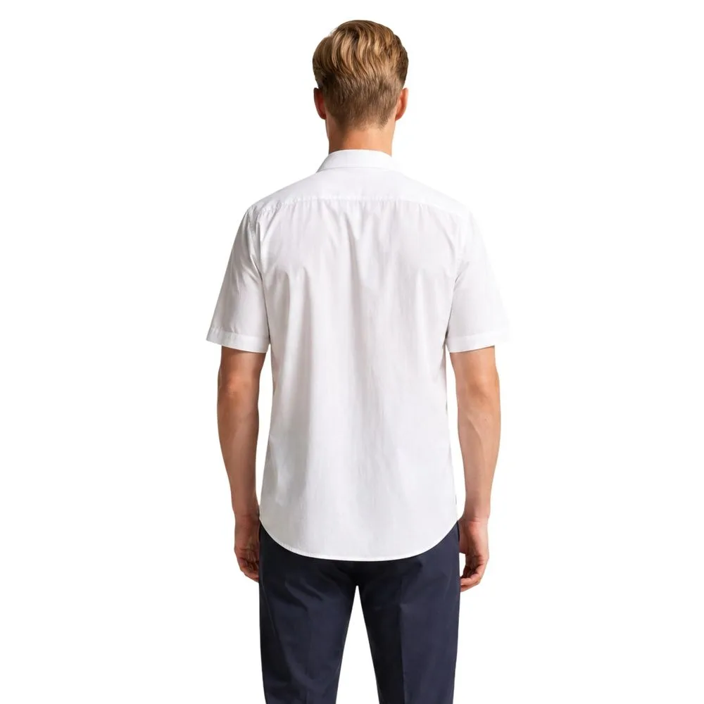 White Polyamide Shortsleeve Shirt - Image 4