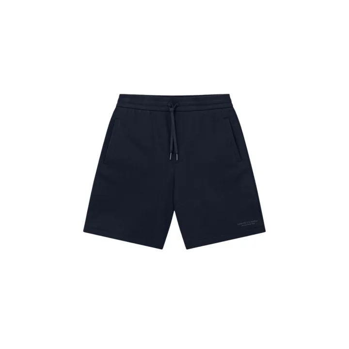 Blue Cotton Knee Length