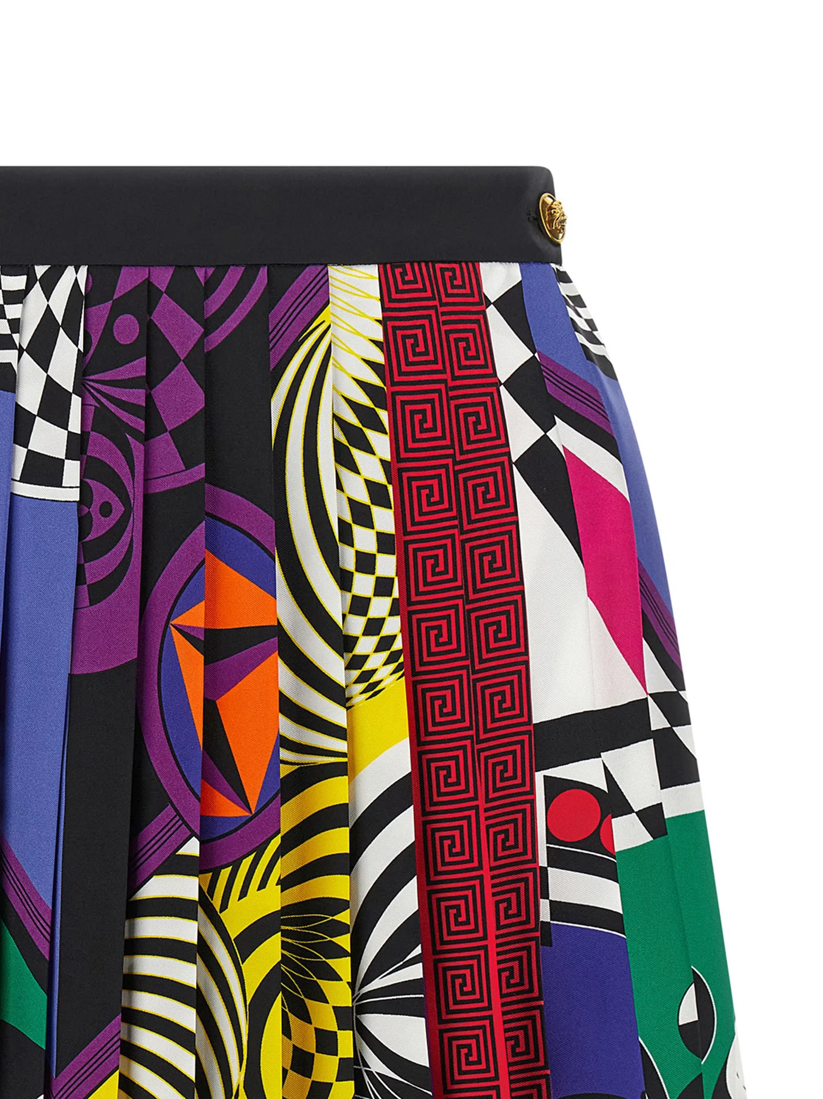 Multicolor Silk Long Skirt - Image 3
